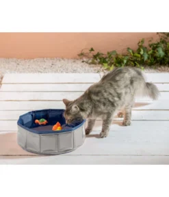 Dehner Lieblinge Katzenpool Water Games, Ø 30 Cm, Höhe 10 Cm, Kunststoff, Grau/blau -Natur Garten Verkauf 06f91fb74d9fd730d0f6342dbc6e1107
