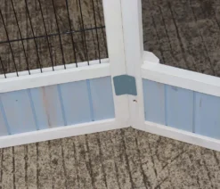 Dehner Vogelgehege Santorini, 60 X 116,4 X 136 Cm, Holz/Metall, Weiß/blau -Natur Garten Verkauf 173476653300e69db0f04db4f09ef2ef