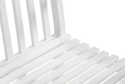 Dehner Gartenbank Mykonos, 3-Sitzer, 150 X 89 X 61.5 Cm, FSC® Akazienholz, Weiß -Natur Garten Verkauf 1885a4bcbb716680f673927d8d2db062