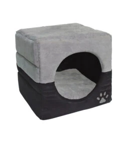 Dehner Katzenhöhle 2in1 Luca, 40x40x40 Cm