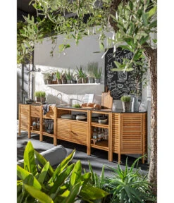 Dehner Schrank Southampton, 100 X 50 X 90 Cm -Natur Garten Verkauf 2806644 WE MO 001 OutdoorkuecheSouthampton