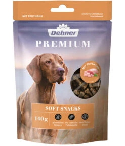 Dehner Premium Hundesnack Soft Snacks, 140 G -Natur Garten Verkauf 2939676 WE FS 001 DehnerPremiumqualitaetHundesnackSoftTruthahn140g