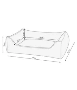 Dehner Lieblinge Kuschelbett Sammy, Rechteckig, Beige -Natur Garten Verkauf 3032851 WE BG 001 DehnerKuschelbettSammyrechteckigbeige S