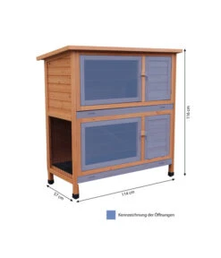 Dehner Kaninchenstall Original, Ca. B114/H116/T57 Cm -Natur Garten Verkauf 4050621 WE BG 001 DehnerkaninchenstallOriginal