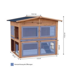 Dehner Kaninchenstall Villa, Ca. B115/H112/T97 Cm 14 Dehner Kaninchenstall Villa, Ca. B115/H112/T97 Cm -Natur Garten Verkauf 4057113 WE BG 001 DehnerKaninchenstallVillaMG