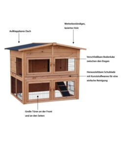 Dehner Kaninchenstall Villa, Ca. B115/H112/T97 Cm 13 Dehner Kaninchenstall Villa, Ca. B115/H112/T97 Cm -Natur Garten Verkauf 4057113 WE IG 001 DehnerKaninchenstallVilla
