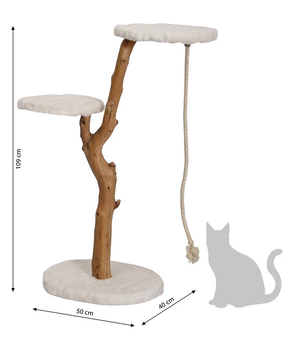 Dehner Premium Lovely Natur-Kratzbaum Erklimmen & Erholen, Ca. B40/H99-109/T50 Cm 5 Dehner Premium Lovely Natur-Kratzbaum Erklimmen & Erholen, Ca. B40/H99-109/T50 Cm – Bild 3