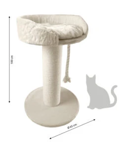 Dehner Lieblinge Kratzbaum Aurelio, Ca. B65/H100/T65 Cm -Natur Garten Verkauf 4161022 WE BG 001 DehnerMarkenqualitaetKatzenkratzbaumAurelio