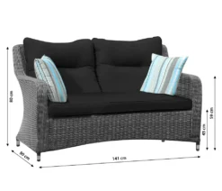 Dehner Geflechtlounge Toska, 4-teilig, Polyrattan, Grau, Inkl. Polster 21 Dehner Geflechtlounge Toska, 4-teilig, Polyrattan, Grau, Inkl. Polster -Natur Garten Verkauf 41a3748f6937e4a7bdd8c5eea0e63dd0