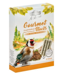 Dehner Natura Premium Wildvogelfutter Gourmet Blocks 5er Mix -Natur Garten Verkauf 4206942 WE FS 001 DehnerNaturaWildvogelfutterGourmtBlocksMehlwuermer 1