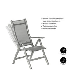 Dehner Klappsessel Chicago, Hochlehner -Natur Garten Verkauf 4210316 WE IG 001 KLAPPSESSELCHICAGO