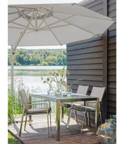 Dehner Ampelschirm Zypern, Rund, Ca. Ø 300 Cm -Natur Garten Verkauf 4212171 WE MO 001 AmpelschirmZypernHellbraunNeu