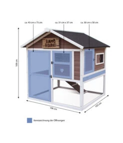 Dehner Nagerheim Happy Home Castel, Braun, Ca. B106/H108/T103 Cm -Natur Garten Verkauf 4261574 WE BG 001 Dehner HappyHomeNagerheimCastelMG