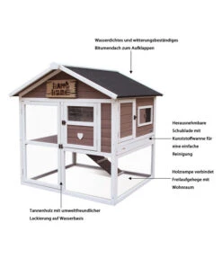Dehner Nagerheim Happy Home Castel, Braun, Ca. B106/H108/T103 Cm -Natur Garten Verkauf 4261574 WE IG 001 Dehner HappyHomeNagerheimCastel