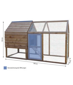 Dehner Hühnerstall Megi, Ca. B199/H122/T76 Cm -Natur Garten Verkauf 4287520 WE BG 001 Dehner HuehnerstallMegi