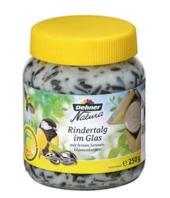 Dehner Natura Rindertalg Im Glas, Sonnenblumenkerne, 8 X 250 G -Natur Garten Verkauf 4319513 MA FS 002 RindertalgImGlas
