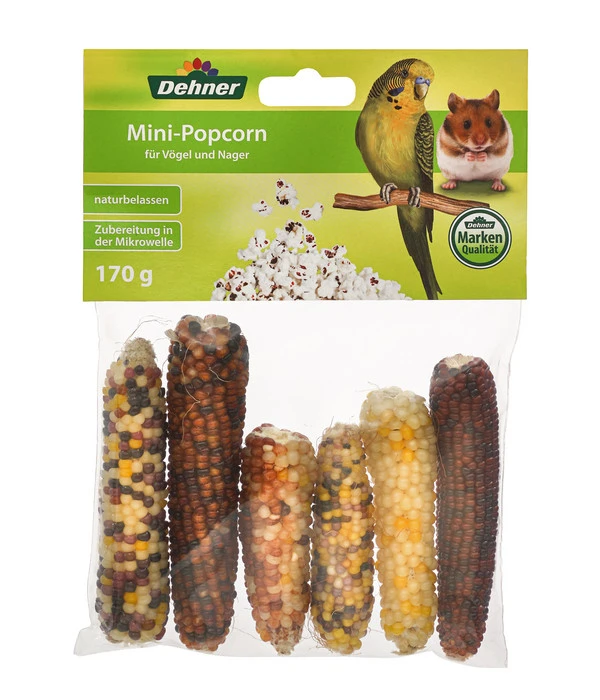 Dehner Nagersnack Mini-Popcorn Für Vögel Und Nager, 170g 3 Dehner Nagersnack Mini-Popcorn Für Vögel Und Nager, 170g