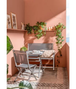 Dehner Klapptisch Chicago, Eckig -Natur Garten Verkauf 4422382 6701544 6701783 WE MO 001 BalkongruppeChicago