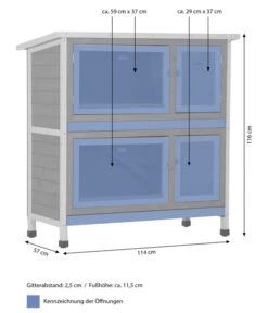 Dehner Kaninchenstall Original Mit Wärmedämmung, Ca. B114/H116/T57 Cm 19 Dehner Kaninchenstall Original Mit Wärmedämmung, Ca. B114/H116/T57 Cm -Natur Garten Verkauf 4440830 WE BG 001 DehnerMarkenqualitaetKaninchenstallIsoliertBlauMG