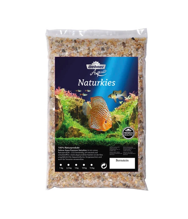 Dehner Aqua Premium Naturkies Bernstein, 3-4 Mm 3 Dehner Aqua Premium Naturkies Bernstein, 3-4 Mm