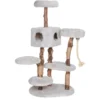 Dehner Premium Lovely Katzen-Kratzbaum Kraxeln & Relaxen, Ca. 164 X 80 X 60 Cm, Holz/Plüsch/Sisal, Hellgrau -Natur Garten Verkauf 53caa83d4ac7941ab4958df100d72cfc
