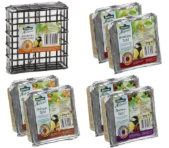 Dehner Natura Wildvogelfutter Tafel-Mix Mit Spender, 7-teilig