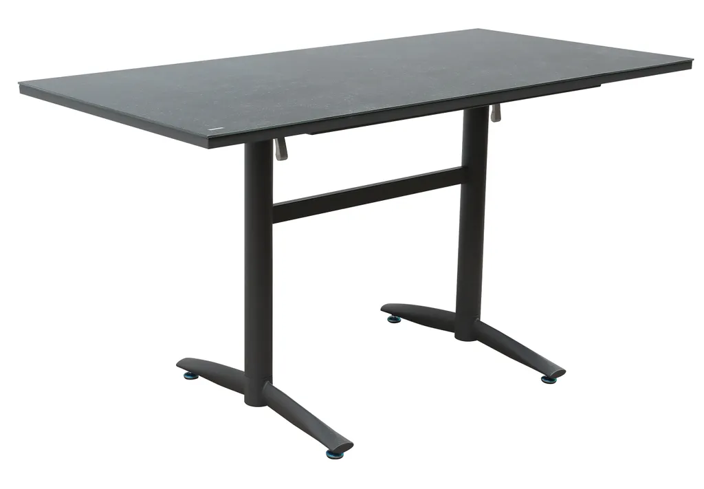 Dehner Klapptisch Riverside, Ca. 140 X 75 X 70 Cm, Aluminium/Keramik, Grau 3 Dehner Klapptisch Riverside, Ca. 140 X 75 X 70 Cm, Aluminium/Keramik, Grau