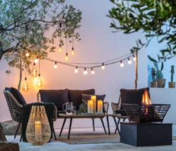 Dehner Gartenmöbel Lounge Venezia, 4-teilig, Inkl. Polster, Aluminium/Kunststoff/Glas, Schwarz/hellbraun 24 Dehner Gartenmöbel Lounge Venezia, 4-teilig, Inkl. Polster, Aluminium/Kunststoff/Glas, Schwarz/hellbraun -Natur Garten Verkauf 5eef6ebea42e690885d5257f3a422dfe