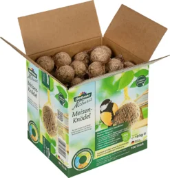Dehner Natura Wildvogelfutter, Meisenknödel, Bio-Netz, Im Karton, 100 Stück (10 Kg)