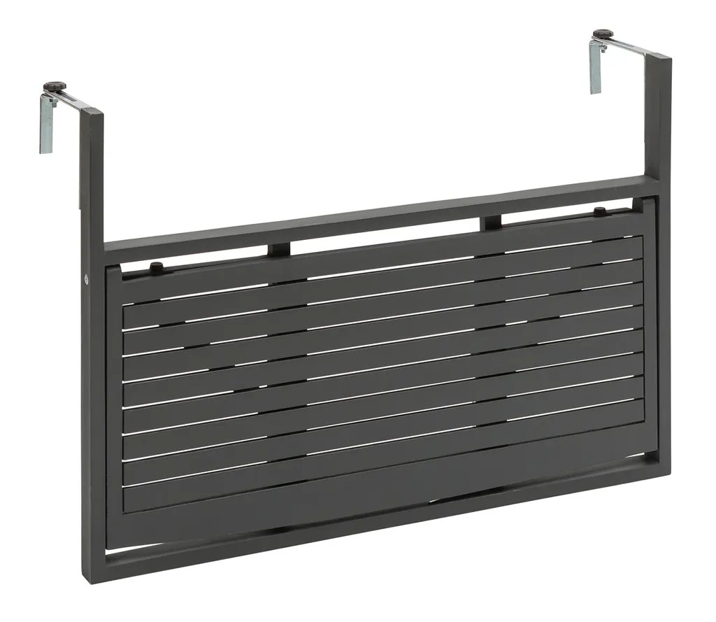 Dehner Balkon-Hängetisch, Klappbar, 90 X 65 X 41.7 Cm, FSC® Akazienholz, Dunkelgrau 4 Dehner Balkon-Hängetisch, Klappbar, 90 X 65 X 41.7 Cm, FSC® Akazienholz, Dunkelgrau – Bild 2