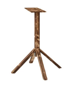 Dehner Natura Futterständer, Geflammt, Braun, Ca. B84,3/H99,5/T84,3 Cm