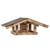 Dehner Natura Futterhaus Karwendel, Geflammt, Braun, Ca. B71,4/H27,7/T52 Cm -Natur Garten Verkauf 6622765 WE FS 001 NVHKarwendelSatteldach
