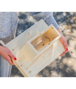 Dehner Natura Futterhaus Karwendel, Geflammt, Inkl. Ständer, Ca. B84,3/H127,2/T84,3 Cm -Natur Garten Verkauf 6622872 6622898 6622906 6622922 WE MO 006 NVHRofanKarwendel