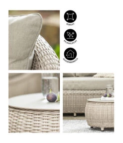 Dehner Lounge Bari, 2-teilig -Natur Garten Verkauf 6657381 WE IG 001 DehnerLoungeBari2teilig