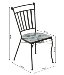 Dehner Mosaikstuhl Letizia -Natur Garten Verkauf 6702070 WE BG 001 DehnerMosaikStuhlLetiziaNeu