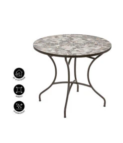 Dehner Mosaiktisch Grazia -Natur Garten Verkauf 6702328 WE IG 001 MosaiktischGrazia90cmFINAL