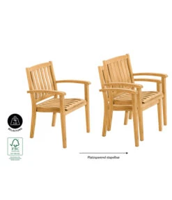 Dehner Stapelsessel Havanna -Natur Garten Verkauf 6708309 WE IG 001 StapelstuhlHavanna