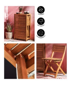 Dehner Balkonset Neapel, 3-teilig -Natur Garten Verkauf 6712368 WE IG 001BalkonsetNeapelBraun