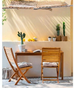 Dehner Balkontisch Macao, Ca. B142/H75/T40 Cm -Natur Garten Verkauf 6712434 WE MO 001 BalkonGruppeMacao