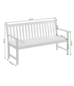 Dehner Bank Mykonos, 3-Sitzer -Natur Garten Verkauf 6713267 WE BG 001 BankMykonos3erWeiss