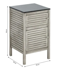 Dehner Schrank Southampton, Ca B50/H90/T50 Cm -Natur Garten Verkauf 6713663 WE BG 001 SchrankSouthampton50Grau