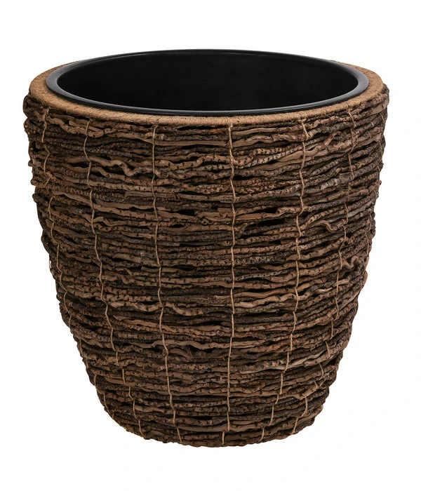 Dehner Holz-Korb Akira, Rund, Braun 3 Dehner Holz-Korb Akira, Rund, Braun