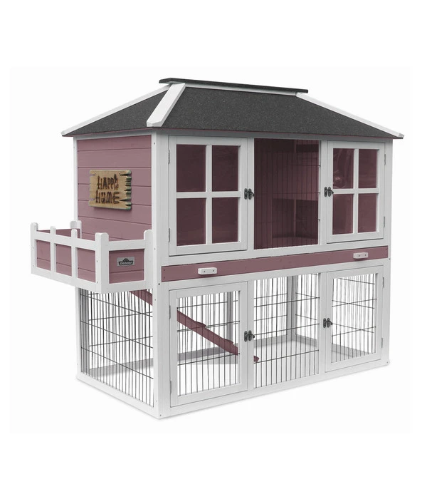 Dehner Nagerheim Happy Home Palazzo, Rotbraun, Ca. B145/H121/T72 Cm 3 Dehner Nagerheim Happy Home Palazzo, Rotbraun, Ca. B145/H121/T72 Cm