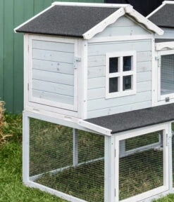 Dehner Nagerheim Happy Home Refugio, Ca. B190/H117/T76 Cm -Natur Garten Verkauf 6846174 WE DE 002 DehnerMarkenqualitaetKaninchenstallDoppelstock