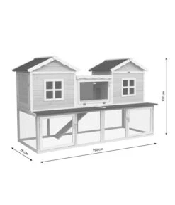 Dehner Nagerheim Happy Home Refugio, Ca. B190/H117/T76 Cm -Natur Garten Verkauf 6846174 WE FS 002 DehnerMQHappyHomeNagerheimRefugioMGMassgrafik
