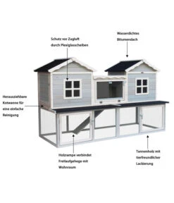 Dehner Nagerheim Happy Home Refugio, Ca. B190/H117/T76 Cm -Natur Garten Verkauf 6846174 WE IG 001 DehnerMQHappyHomeNagerheimRefugioneu