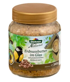 Dehner Natura Erdnussbutter Im Glas, Mehlwürmer, 8 X 340 G 8 Dehner Natura Erdnussbutter Im Glas, Mehlwürmer, 8 X 340 G -Natur Garten Verkauf 6846935 WE FS 001 NaturaWildvogelErdnussbutterGlas340g