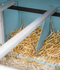 Dehner Hühnerstall Happy Farm Agata, Blau, Ca. B173,5/H149/T130,2 Cm -Natur Garten Verkauf 6873392 WE DE 003 MQ HuehnerstallAgataisolierthellblau