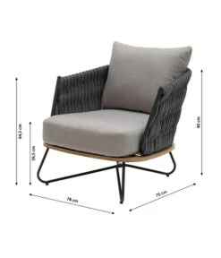 Dehner Gartenlounge Monte Carlo, 4-teilig -Natur Garten Verkauf 6895346 WE BG 002 LoungeMonteCarlo