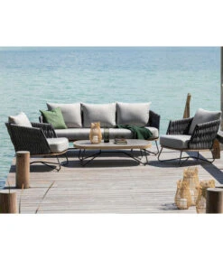 Dehner Gartenlounge Monte Carlo, 4-teilig -Natur Garten Verkauf 6895346 WE MO 001 LoungeMonteCarloNEU